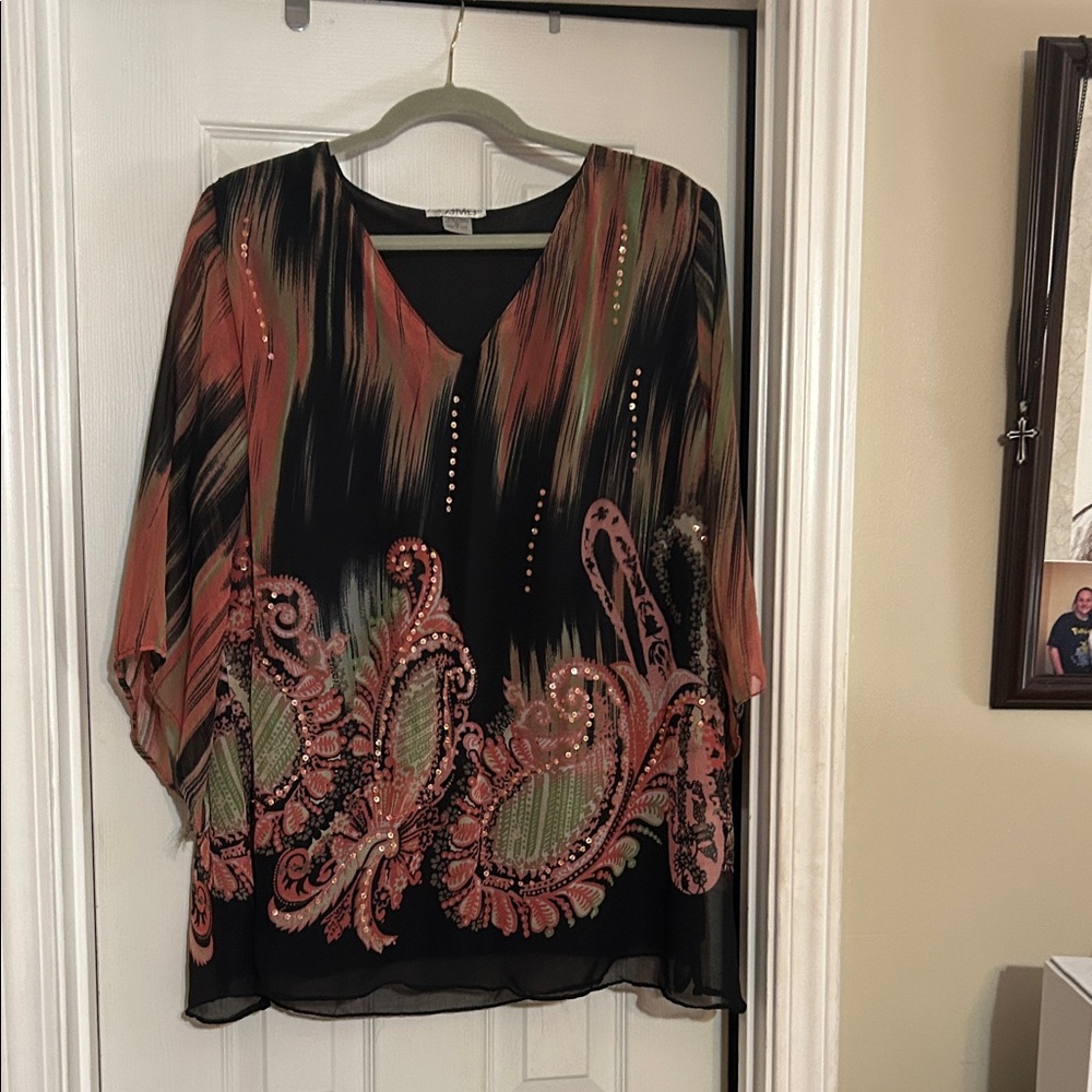 Chic Multicolor Women's Blouse